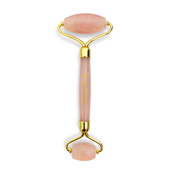 Rouleau massage visage en quartz rose